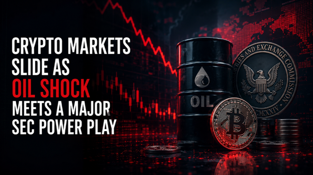 Crypto Markets Slide as Oil Shock Meets a Major SEC Power Play