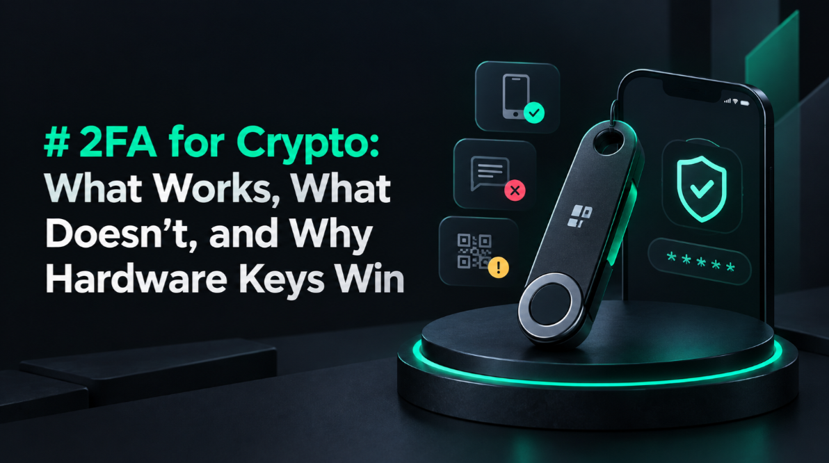 2FA for Crypto: What Works, What Doesn't, and Why Hardware Keys Win
