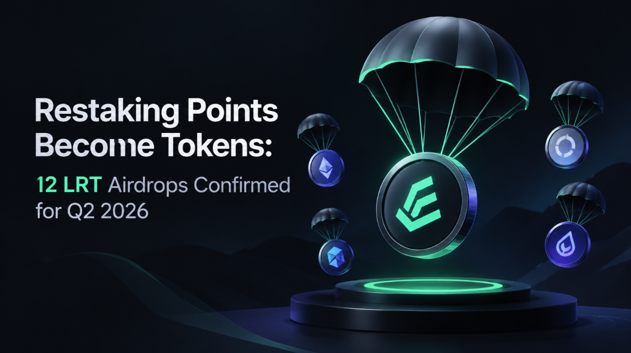 Restaking Points Become Tokens: 12 LRT Airdrops Confirmed for Q2 2026