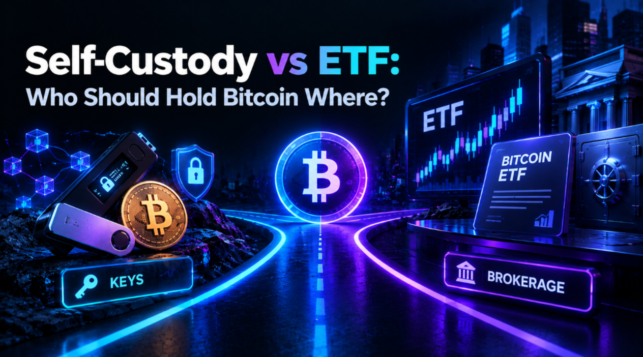 Self-Custody vs ETF: Who Should Hold Bitcoin Where?