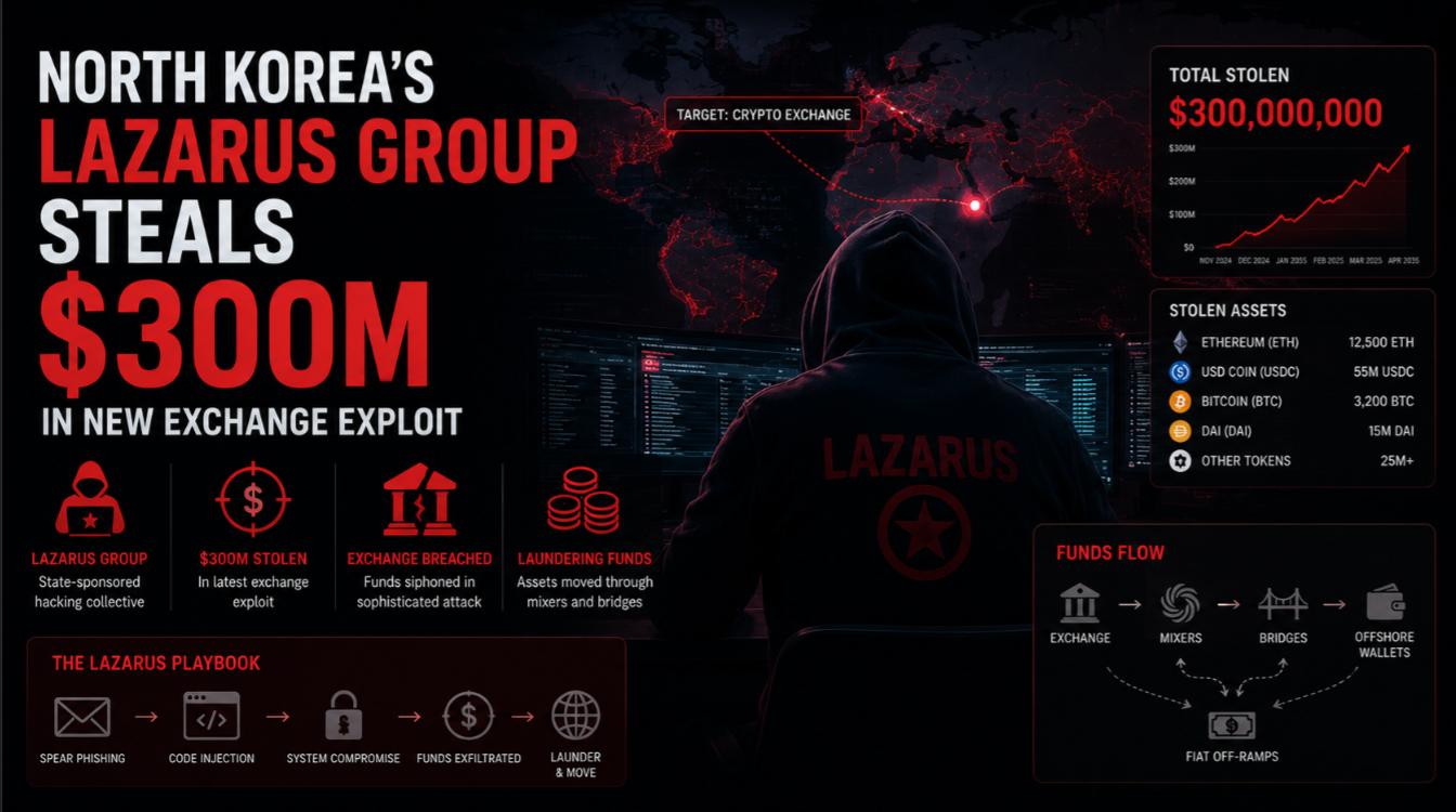 North Korea's Lazarus Group Steals $300M in New Exchange Exploit