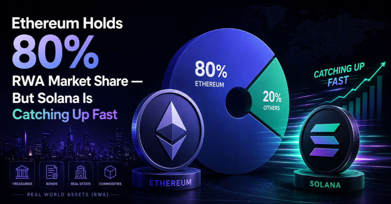 Ethereum Holds 80% RWA Market Share — But Solana Is Catching Up Fast