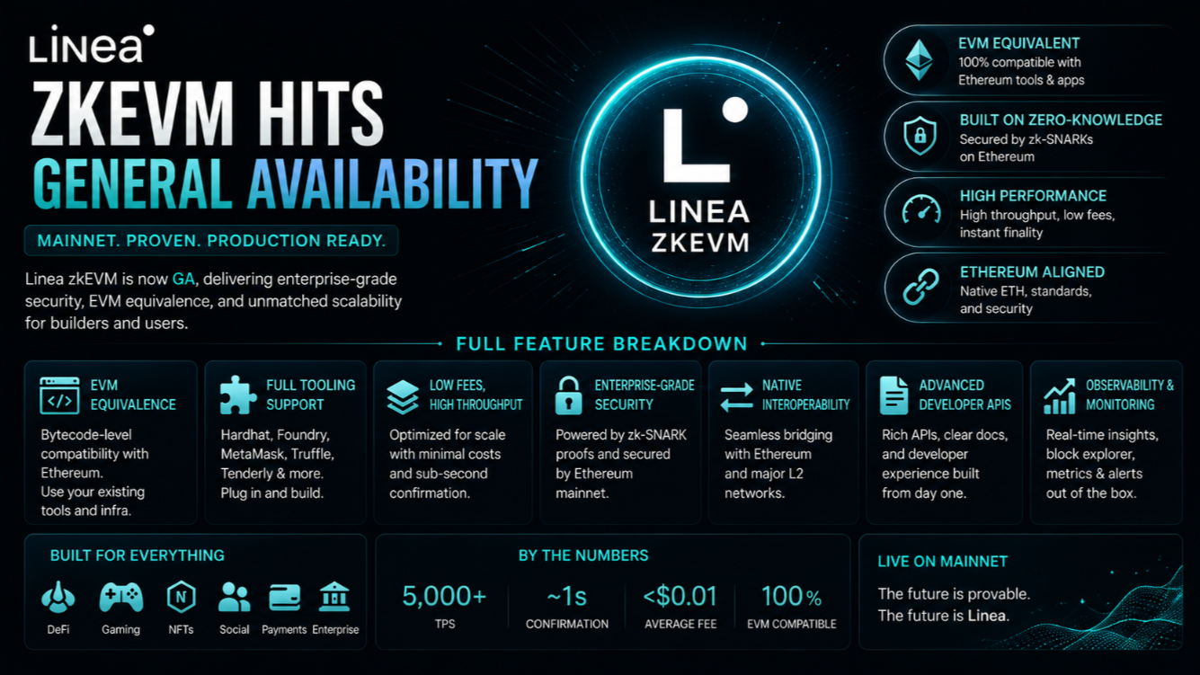 Linea zkEVM Hits General Availability: Full Feature Breakdown