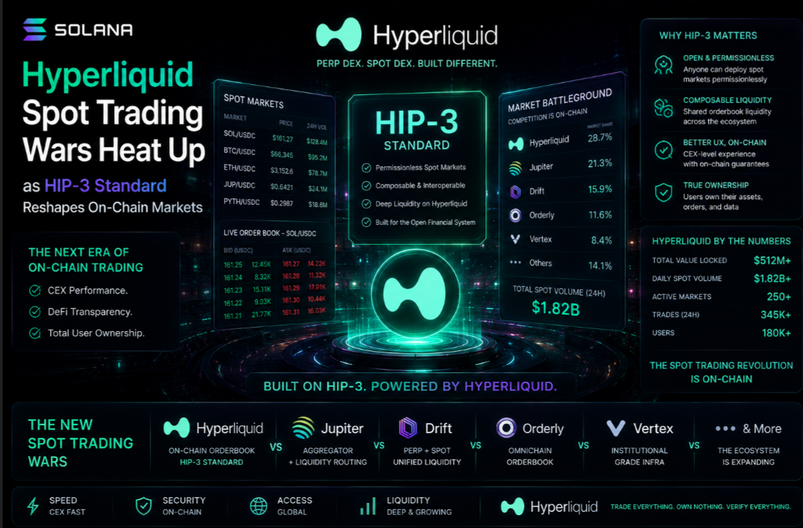Hyperliquid Spot Trading Wars Heat Up as HIP-3 Standard Reshapes On-Chain Markets