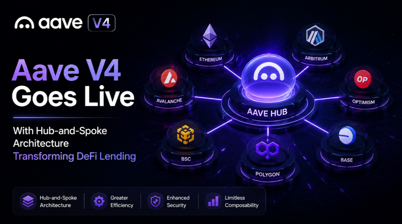 Aave V4 Goes Live With Hub-and-Spoke Architecture Transforming DeFi Lending