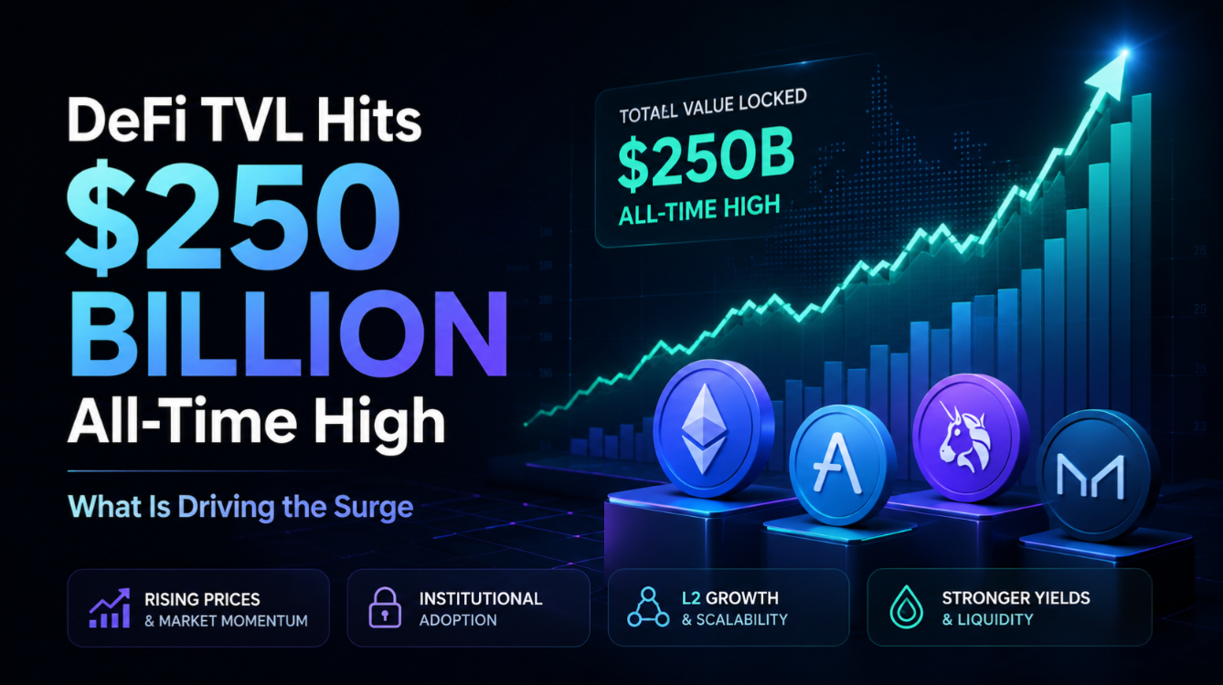 DeFi TVL Hits $250 Billion All-Time High — What Is Driving the Surge