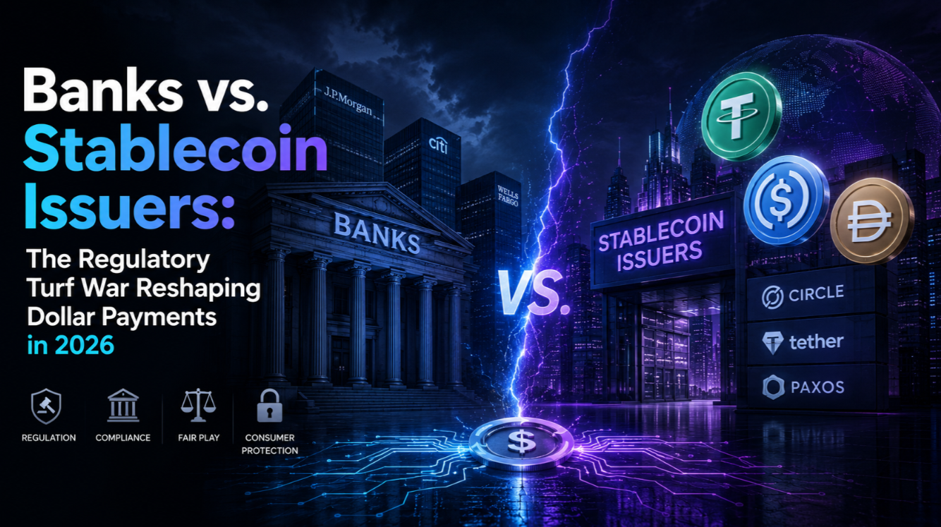 Banks vs. Stablecoin Issuers: The Regulatory Turf War Reshaping Dollar Payments in 2026