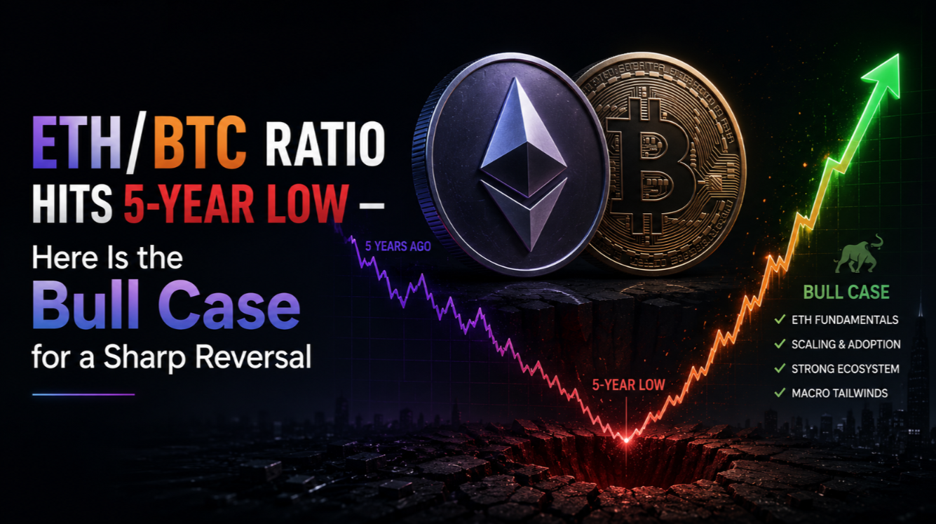 ETH/BTC Ratio Hits 5-Year Low — Here Is the Bull Case for a Sharp Reversal