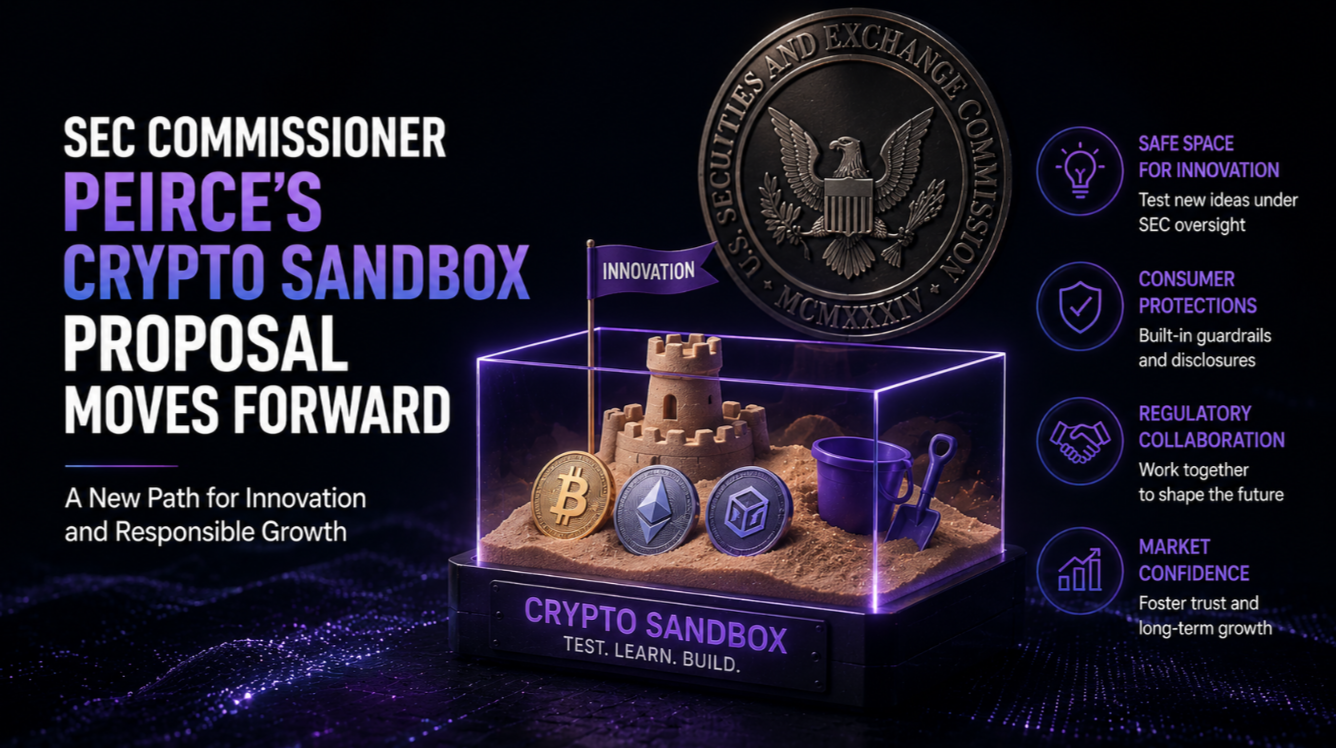 SEC Commissioner Peirce's Crypto Sandbox Proposal Moves Forward