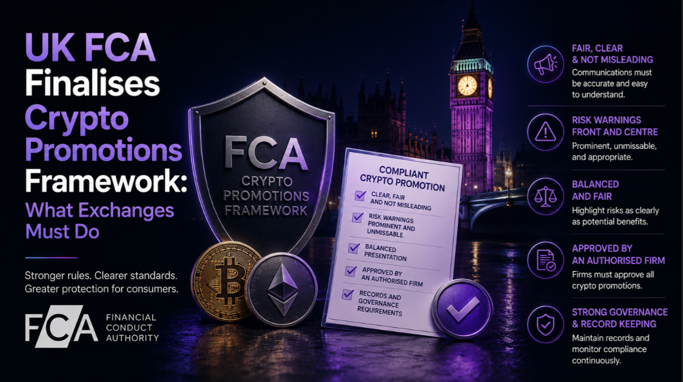 UK FCA Finalises Crypto Promotions Framework: What Exchanges Must Do
