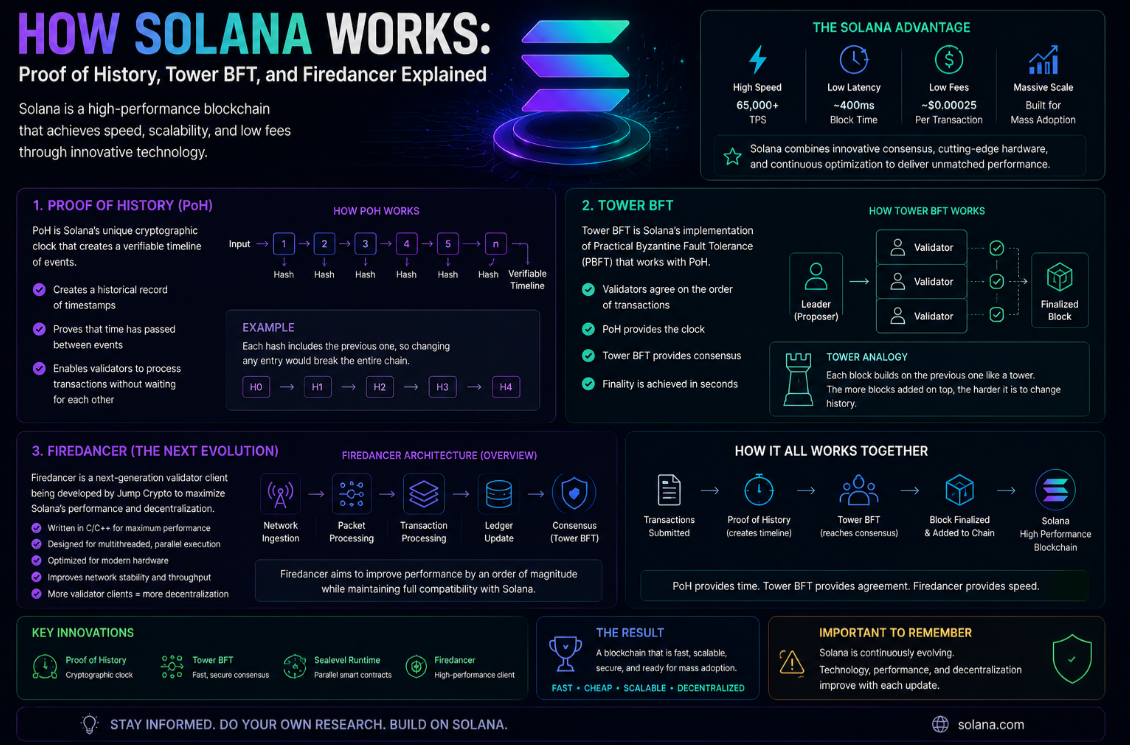 How Solana Works: Proof of History, Tower BFT, and Firedancer Explained