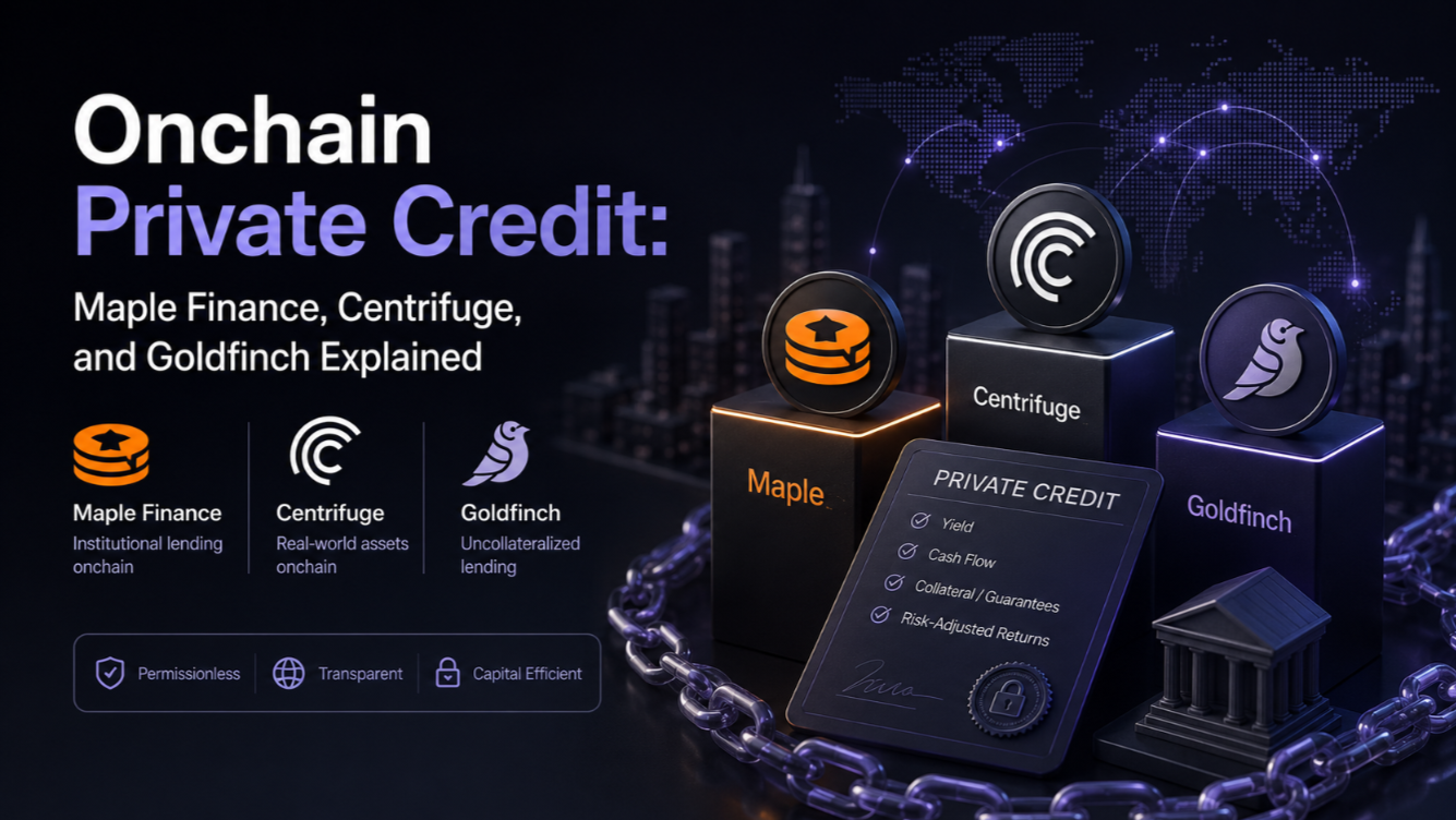 Onchain Private Credit: Maple Finance, Centrifuge, and Goldfinch Explained