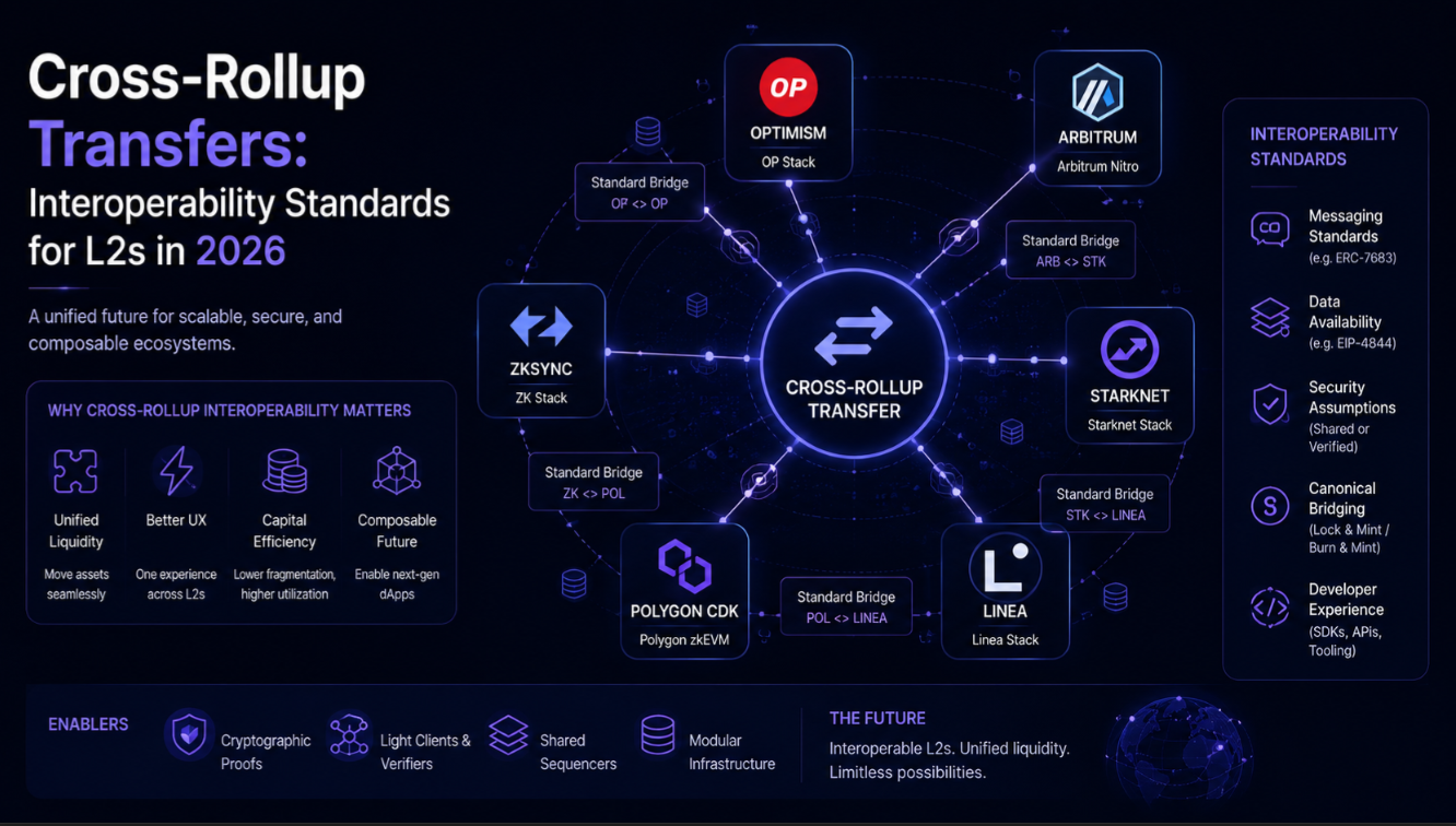 Cross-Rollup Transfers: Interoperability Standards for L2s in 2026