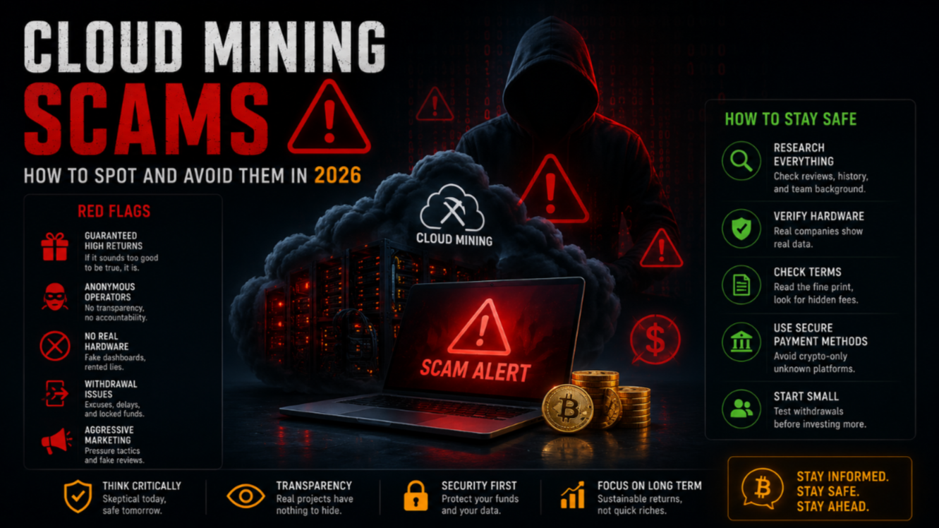 Cloud Mining Scams: How to Spot and Avoid Them in 2026