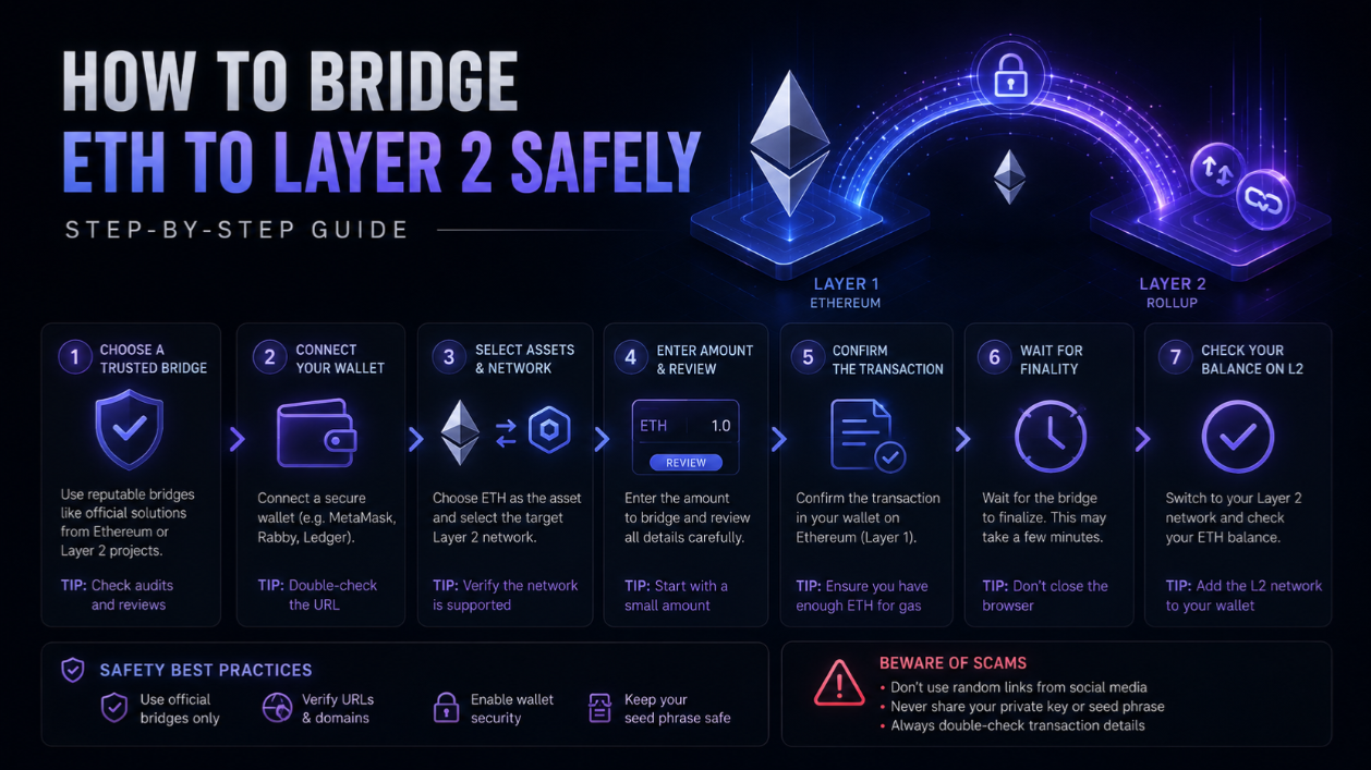 How to Bridge ETH to Layer 2 Safely: Step-by-Step Guide