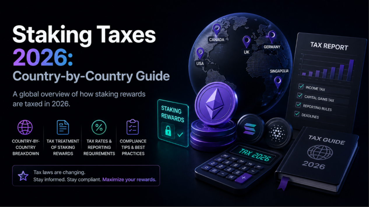 Staking Taxes 2026: Country-by-Country Guide