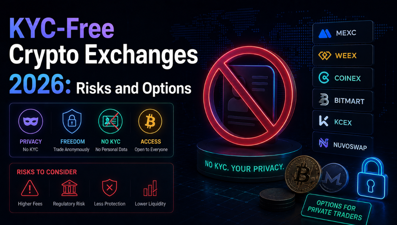 KYC-Free Crypto Exchanges 2026: Risks and Options