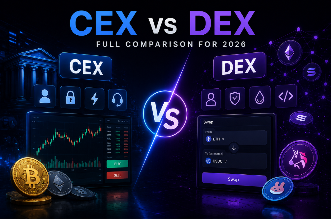 CEX vs DEX: Full Comparison for 2026