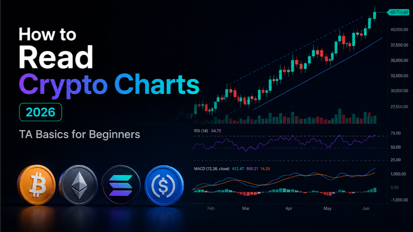 How to Read Crypto Charts 2026: TA Basics for Beginners