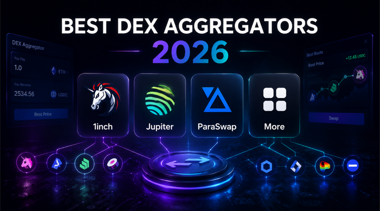 Best DEX Aggregators 2026: 1inch, Jupiter, ParaSwap & More