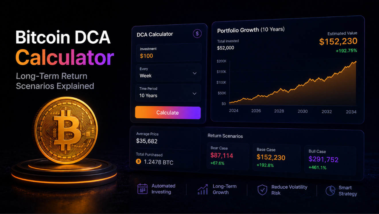 Bitcoin DCA Calculator: Long-Term Return Scenarios Explained