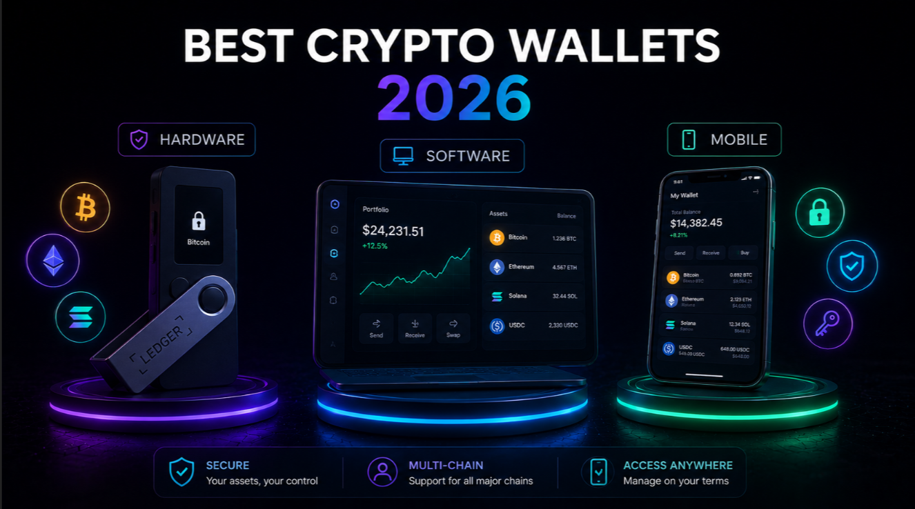 Best Crypto Wallets 2026: Hardware, Software & Mobile Compared
