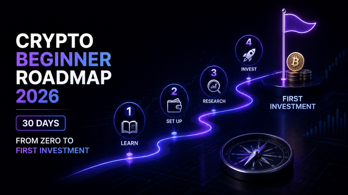 Crypto Beginner Roadmap 2026: From Zero to First Investment in 30 Days