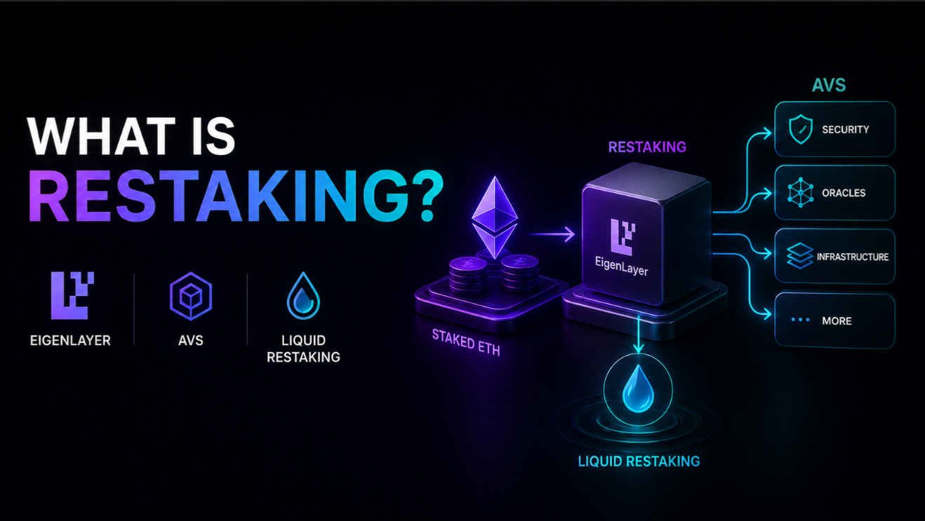 What Is Restaking? EigenLayer, AVS & Liquid Restaking Explained