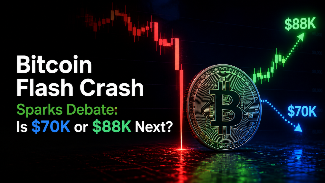 Bitcoin Flash Crash Sparks Debate: Is $70K or $88K Next?