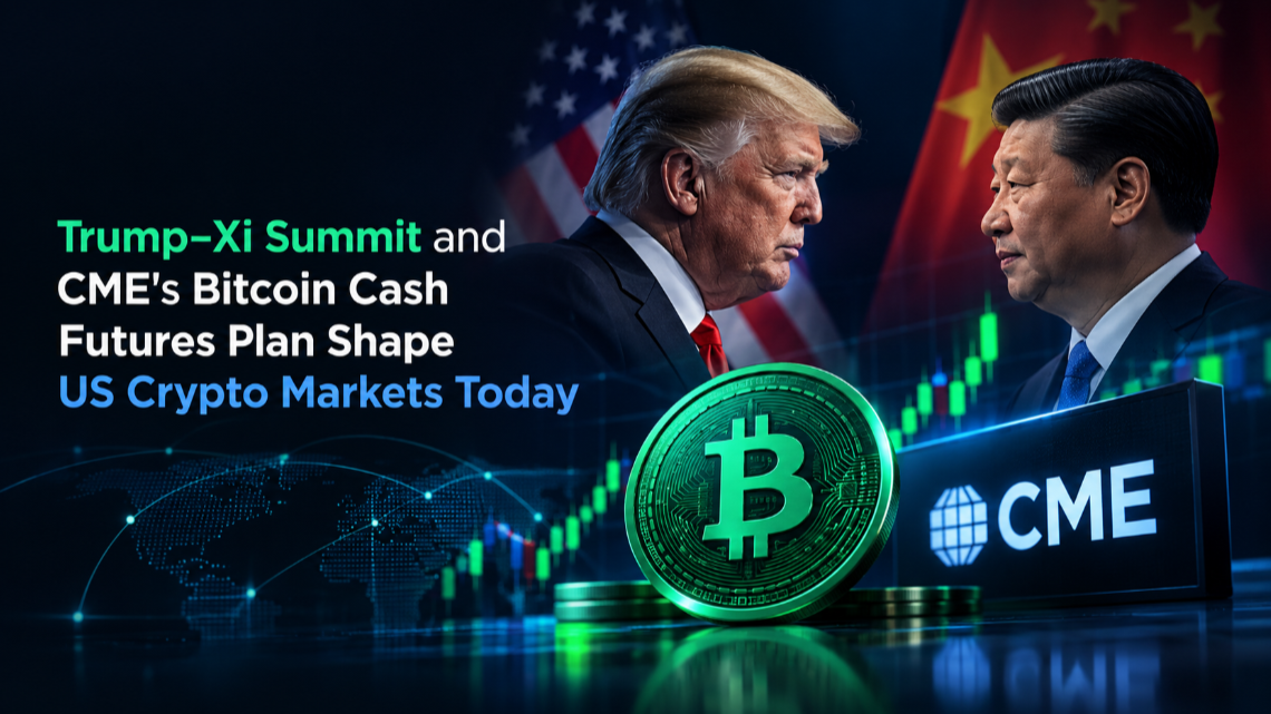 Trump–Xi Summit and CME's Bitcoin Cash Futures Plan Shape US Crypto Markets Today
