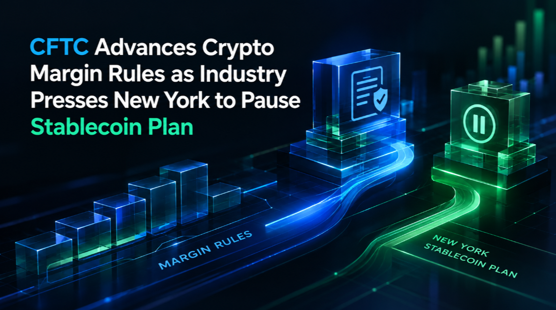 CFTC Advances Crypto Margin Rules as Industry Presses New York to Pause Stablecoin Plan