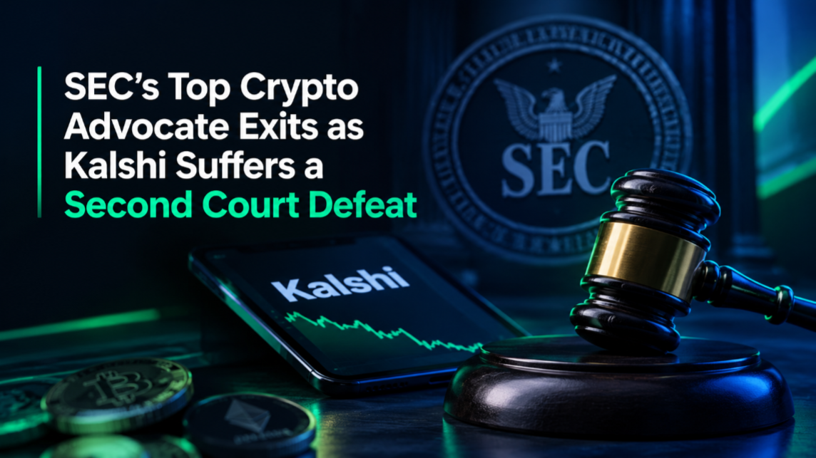 SEC's Top Crypto Advocate Exits as Kalshi Suffers a Second Court Defeat